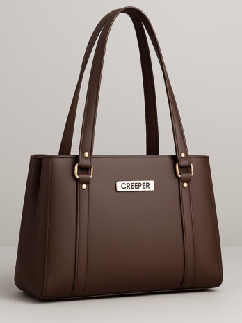 Creeper Premium Brown Office Handbag for Women